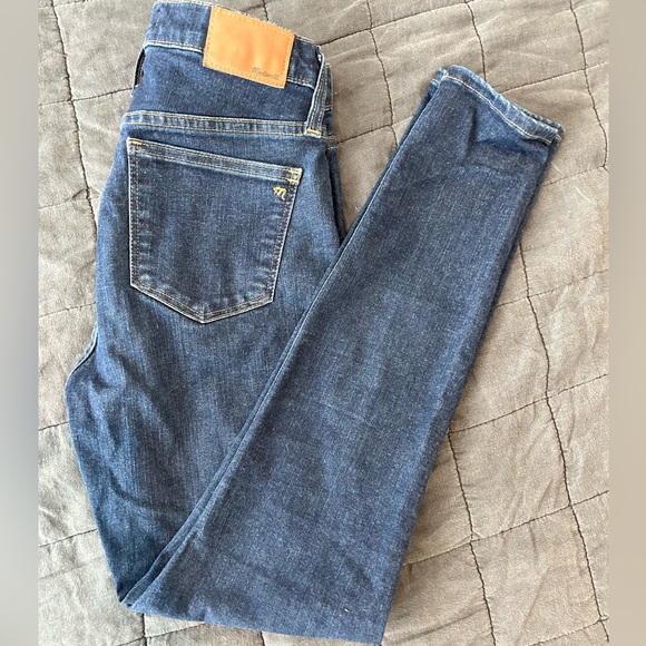 Madewell Dark Wash 10” High Rise Skinny Jeans - Picture 1 of 3